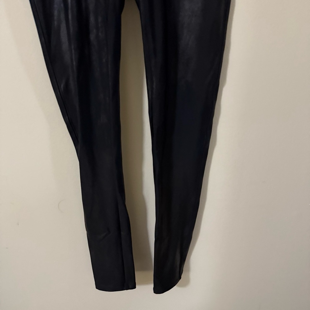 Spanx Womens Black Faux Leather Leggings Size Small - Picture 6 of 6